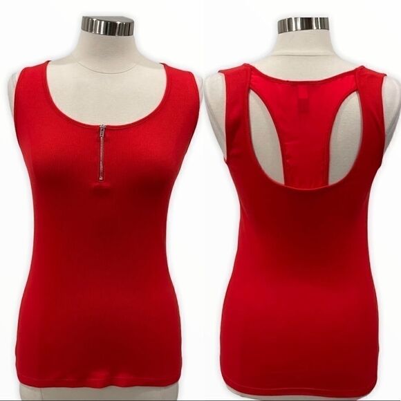 INC International Concepts Ribbed U-Neck Tank Top - Picture 1 of 10